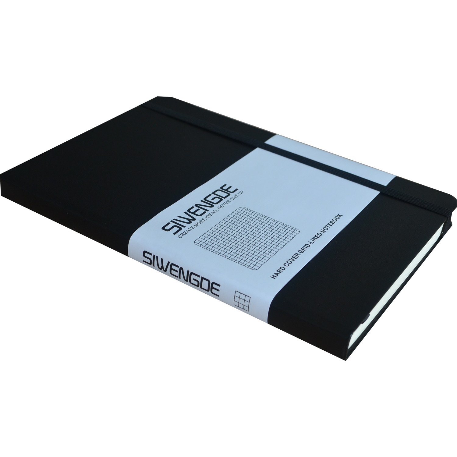 Graph & Data Pads Black Siwengde A5 Large Grid Journal Checked Squared