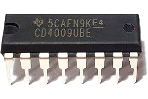 Juried Engineering CD4009UBE CD4009UB CD4009 CMOS Hex Inverting Buffer/Converter Breadboard-Friendly IC DIP-16 (Pack of 10)