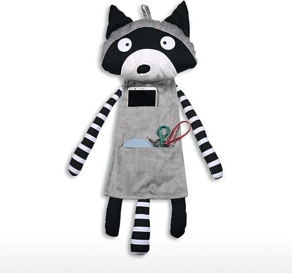 Tooarts Waschbären hängen Aufbewahrungstasche Baumwollgewebe Wand Tür