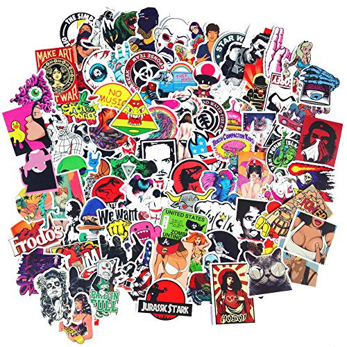DreamerGO Cool Graffiti Stickers 100 Pieces Various Car Motorcycle Bicycle Skateboard Laptop