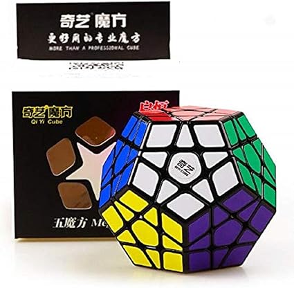 Cubelelo QiYi QiHeng Megaminx Black Puzzle Toy Rubik Rubix Rubic Speed Cube