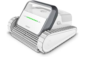 SMOROBOT Cordless Pool Cleaners for Inground Pools, Wall Climbing, Smart Navigation, Lasts 150 Mins with Strong Suction Power, Automatic Robotic Pool Vacuum for Gravel, Sand