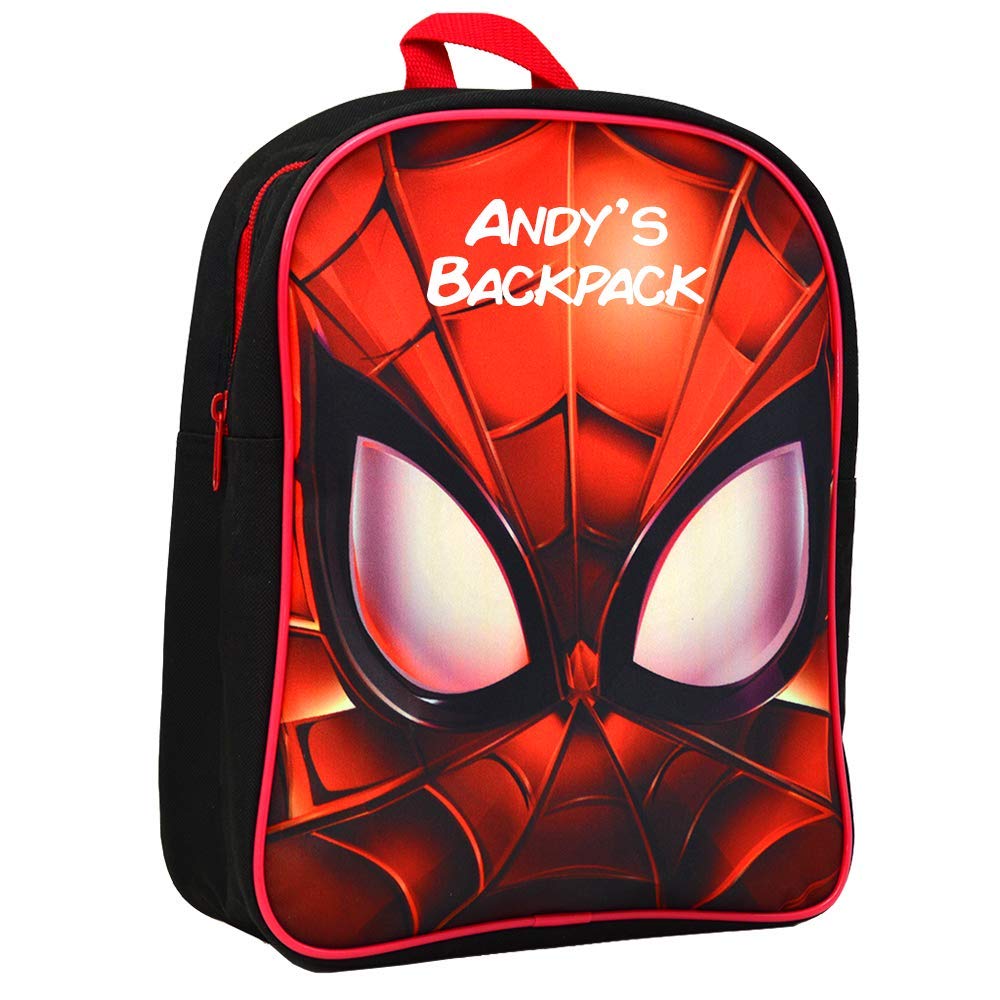 personalised spiderman backpack