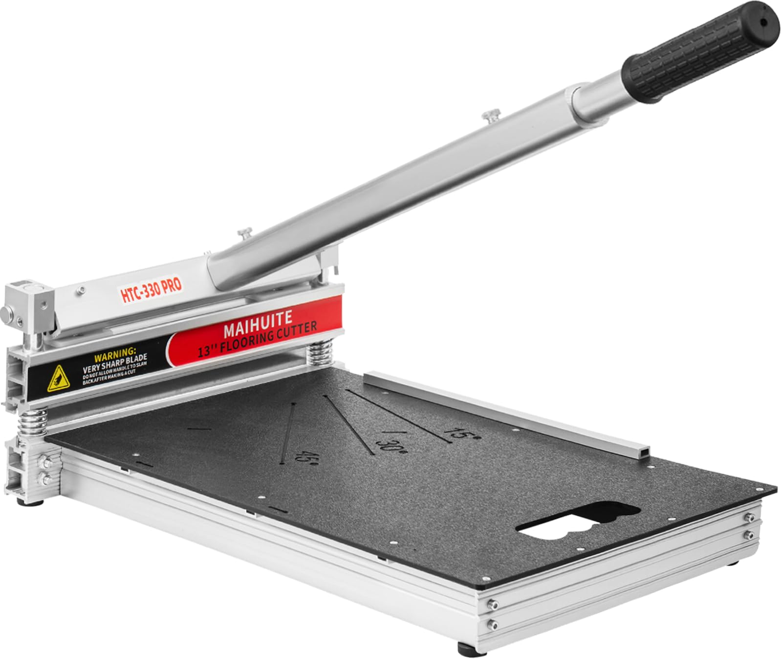 Photo 1 of 17mm Thick Upgrade Stability Heavy Laminate Floor Cutter,13" Professional Vinyl Flooring Cutter with 15° /30° /45°Adjustable Angle Settings,Cuts Laminate, LVP,LVT,SPC,Engineered Hardwood