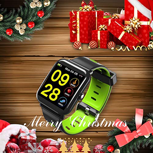 IP68 Smart Watch Waterproof with 1.3inch IPS Square Screen for Swimming,Evershop Waterproof Fitness Tracker Watch, Activity Tracker with Heart Rate Monitor,Calorie Counter Sleep Monitor for Women Men - Thumbnail 7