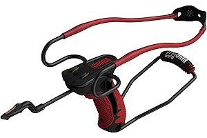 Barnett King Rat Slingshots, Pocket Sized Slingshots with Preimum Bands, Brushed Leather Pouch, and Practice Ammo
