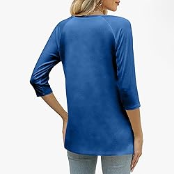 Fall Tops for Women 2025 Casual Button Down Henley