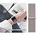 Easy Watch Sport Loop Band, Fastener Adjustable Closure Wrist Strap Lightweight Breathable Nylon Replacement Band for Apple Watch Nike+, Series 3/2/1, Sport, Edition (42MM, Pale Pink & Pink Sand)
