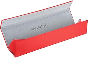 Paramint MatShield Red, Durable Playmat Case - Compatible with Magic The Gathering, MTG Play Mat Tube - MTG Accessories - Premium Satin with Fabric Interior, Magnet Snap Closure