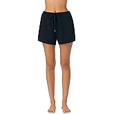 Nautica Womens Sleep Shorts - Mid-Thigh, Lightweight, Breathable Pajama Bottoms - Cotton Knit Jersey Sleepwear and Loungewear