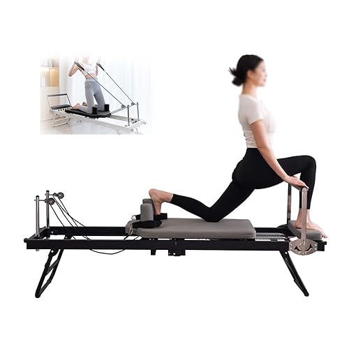 Foldable Pilates Reformer, Pilates Machine Equipment for Home