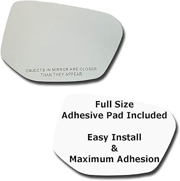 Amazon Com Mirror Glass Full Size Adhesive Pad For 2016 2019 Honda Civic Passenger Side Replacement 2016 2017 2018 2019 Automotive