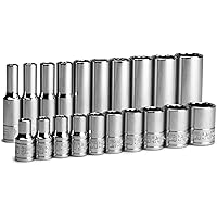 TEKTON WRB96302 - Juego De Llaves De Extremo De Caja De Trinquete De 12 Puntos Con Organizador Modular Ranurado 13 Piezas 14 1316 Pulgadas