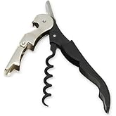 Chef Craft Select Waiters Corkscrew with Foil Cutter and Bottle Opener, 5 inches in Length, Stainless Steel/Black