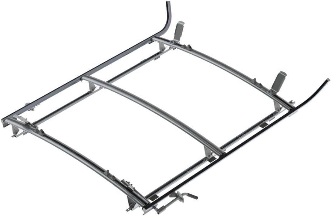 American Truck Equipment Ranger Design Combination Ladder Rack, Aluminum, 3 Bar, Ram ProMaster 159" Wheelbase, 1525-PHL3