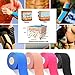 Sanfire Kinesiology Tape 2 Rolls Combo Pack for Athletic Sports, Recovery and Physiotherapy, Waterproof, Uncut, 2-Inch x 16.4-Feet