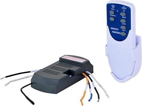 Ceiling Fan Remote Control Kit In White And Blue Amazon Com