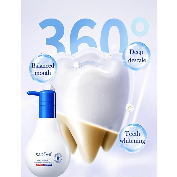 PRESS TOOTHPASTE,BAKING SODA WHITENING TOOTHPASTE,STAIN REMOVAL WHITENING STRONG CLEANING POWER NATURAL STAIN REMOVER FLUORIDE-FREE (310 G)