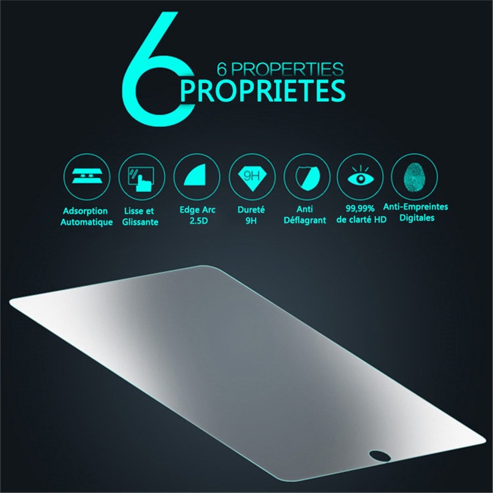 ZEBLUN Verre Trempé iPad 2017/2018 - Film Protection Ecran iPad Air 2/1, iPad Pro 9.7, Glass Renforcé (x3), Screen Protector pour Nouveau Apple iPad 9.7 Pouces, Protecteur d\'Écran, Dureté 9H, Ultra Résistant 0.26 mm, Affichage Retina