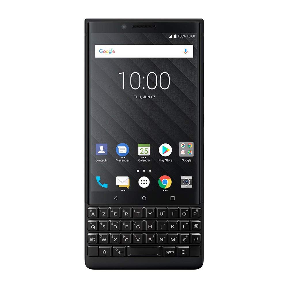 BlackBerry KEY2 Black Unlocked BBF100-2 Android Smartphone (T-Mobile/Unlocked) 4G LTE (Black 64GB) (Renewed)