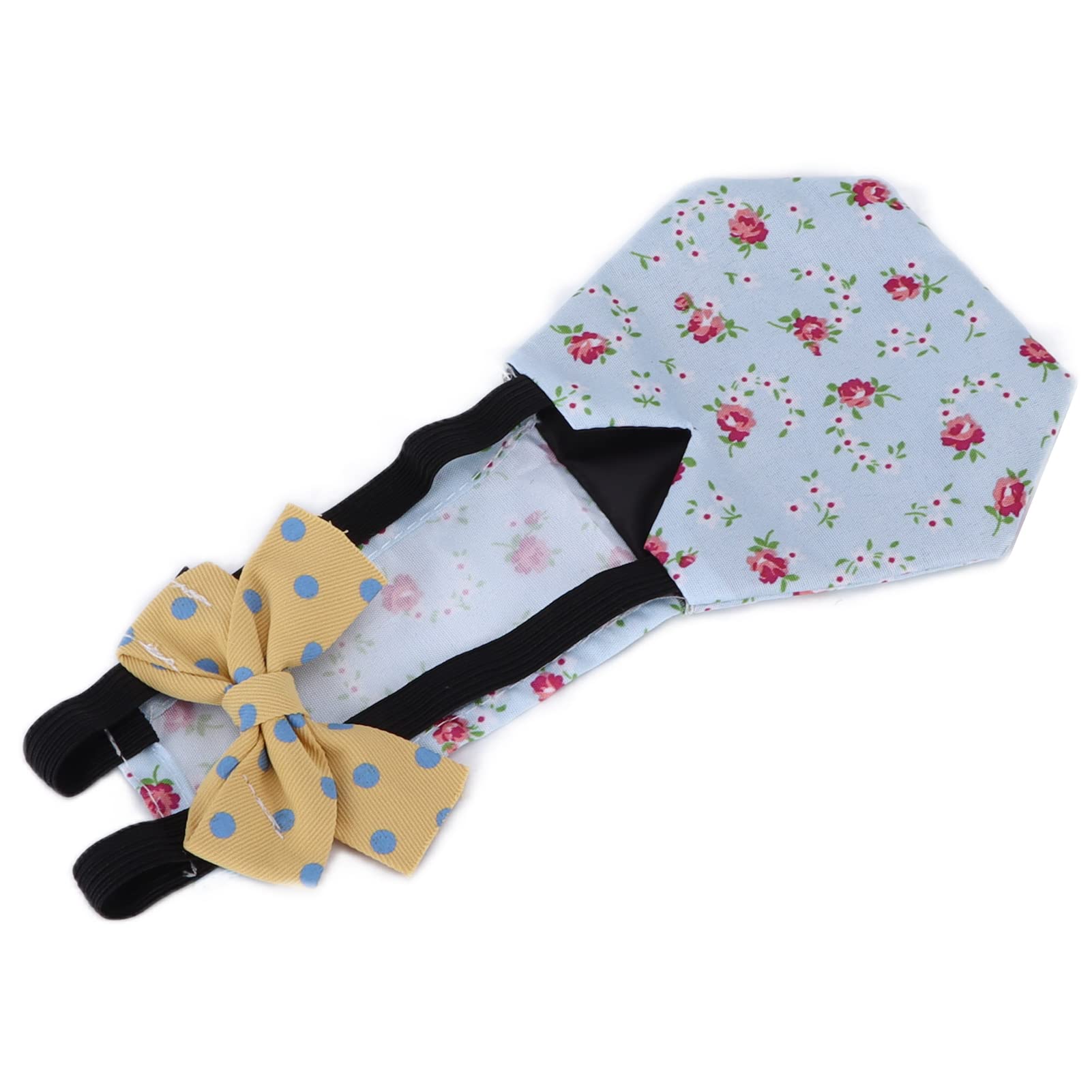 Pet Poultry Diapers Chicken Diaper for Pet Duck Goose or Hens Nappy Poultry Clothes with Bow-Knot(L Blue flower) โ image 1