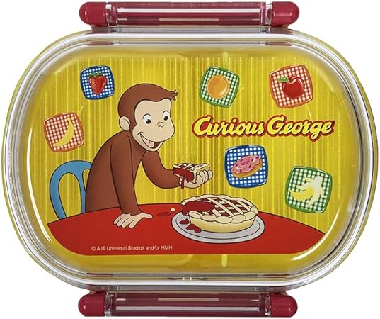 Amazon Co Jp おさるのジョージ ふわっとフタ タイト ランチボックス 360ml お弁当箱 こども 食洗機ok おもちゃ