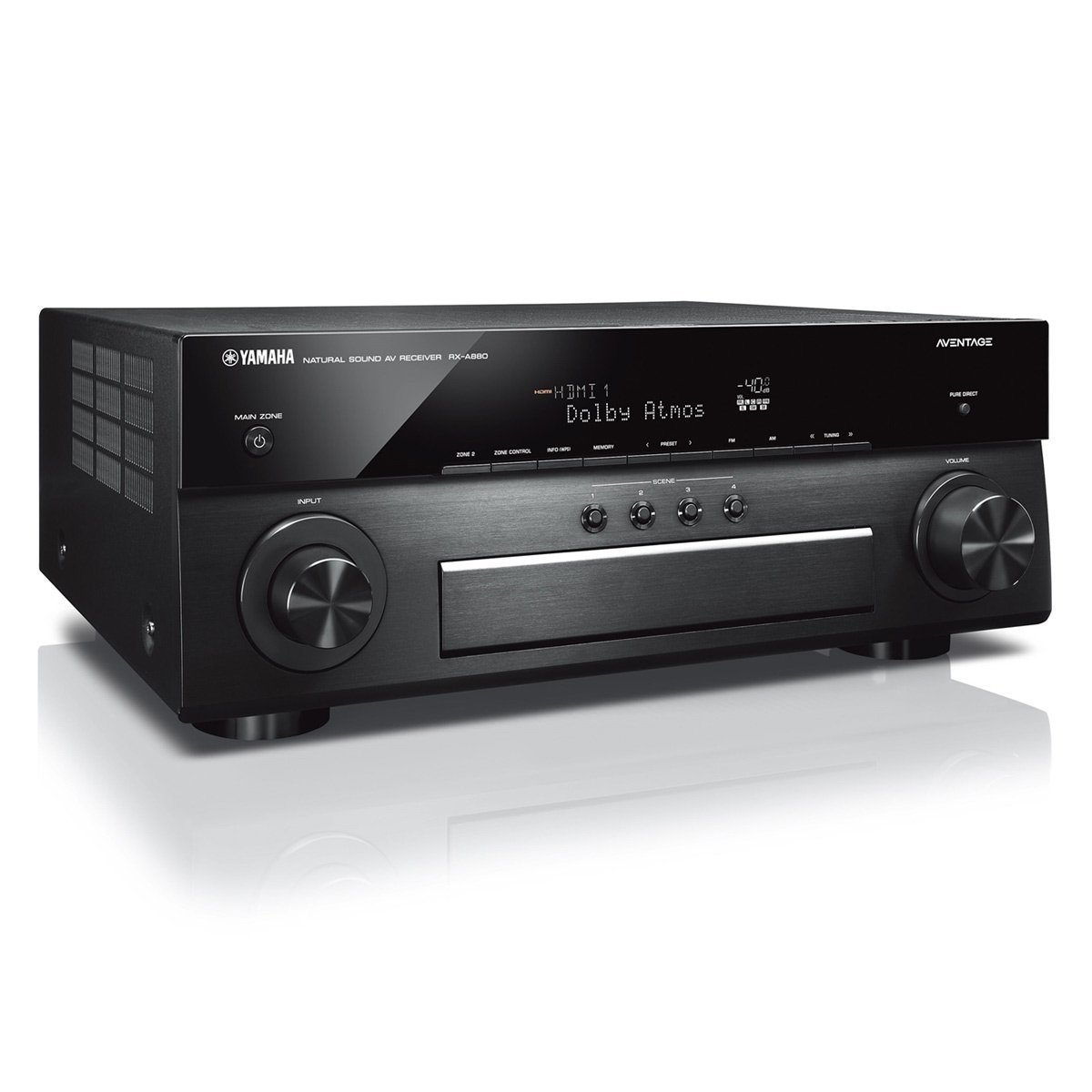 YAMAHA AVENTAGE RX-A880 7.2-ch 4K Ultra HD AV Receiver with HDR, Dolby Vision, Dolby Atmos, Wi-Fi, Phono, YPAO and MusicCast. Works with Alexa.
