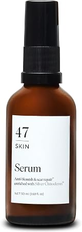 47 Skin Anti blemish & scar repair Serum 50ml Silver Chitoderm All Skin Types