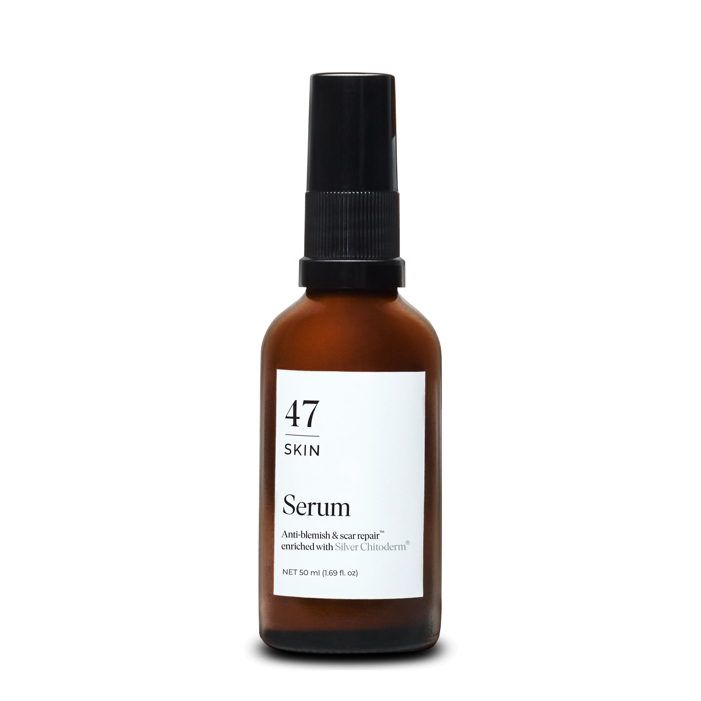 47 Skin Anti-blemish & scar repair Serum enriched with Silver Chitoderm for All Skin Types, Clear Skin Moisturiser, 50ml — image 1
