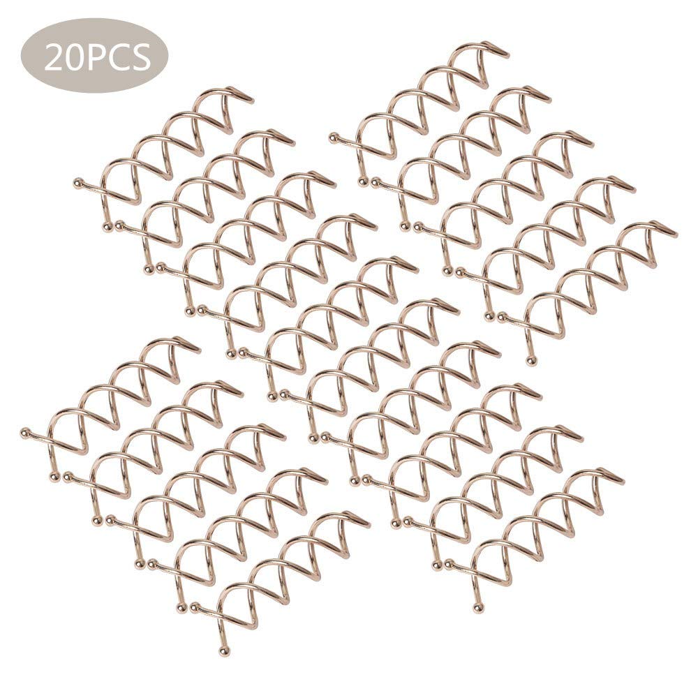 Rose Gold Beauty7 20pcs Spiral Twist Screw Hair Bun Spin Pins