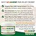 Organic Hemp Cream - 100mg Full Spectrum Hemp Extract for Sunburn Skin Nerve Damage Relieving Support Knee Joint Lower Back Neck Muscle Oil Turmeric Arnica MSM BOSWELLIA Aloe Vera 2oz
