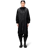 RAINS Fishtail Parka &ndash; Waterproof Longline Raincoat, Men and Women | Waterproof PU parka for men and women; 5000 mm water column, welded seams, fishtail hem, hood, windproof, longline coverage