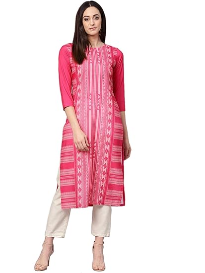 Women's crepe straight Kurta