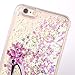 UCLL iPhone 7 Plus Glitter Case, iPhone 8 Plus Liquid Case,High Heeled Moving Bling Glitter Floating Cover for iPhone 7 Plus iphone 8 Plus with a Screen Protector