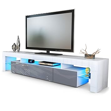 meuble tv bas gris