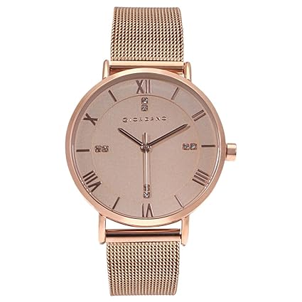 Giordano Analog Rose Gold Dial Women's Watch - A2065-22