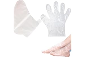 CAPIANT 400 PCS Plastic Hand and Foot Bags Paraffin Wax Machine for Hand and Feet Paraffin Baths Gloves for Hand, Foot Covers Pedicure Bags for Feet Thermal Therabath Hot Wax Therapy