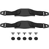 OTOTEC 1 Pair Adjustable Hole Shoes Back Strap Shoelaces Canvas Removable Laces with Fixed Buckle Long 23.3cm/33.7cm