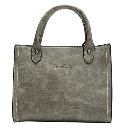 UFACE Diagonale Tasche Der Retro Leder Schulter Dame Damenmode Leder UmhäNgetaschen Mit Corssbody Bag & Handtasche (Grau)