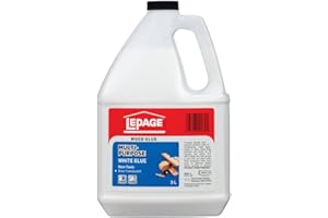 LePage Multi Purpose White Wood Glue - High Strength Wood Adhesive for Furniture, Woodworking, Crafts, & Repairs - 3 L, 1 Pac