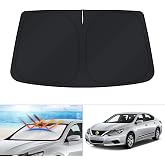 KUST Windshield Sun Shade for 2013-2016 2017 2018 Nissan Altima Sedan Custom Fit Sunshade Accessories Foldable Sun Visor Protector Block UV Rays