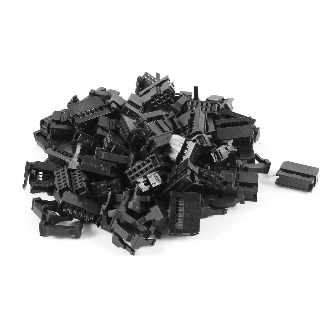 Sourcingmap 50 Pcs IDC Connector FC-10P 10Pin Female Header 2.54mm Pitch