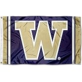 Washington UW Huskies Field Stripes Flag