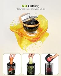 Cold Press Juicer with 8 Juice Bottles