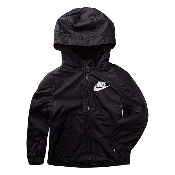 nike fleece lined parka in black