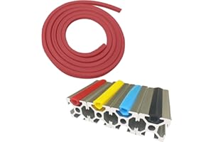 COCOPHIE C 10Meters T Slot Aluminum Profile Flat Seal Slot Cover,Dust Protection Soft Cover Seal Strip for 2020 Series/1010 Series 6mm Slot Aluminum Extrustion Profile
