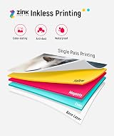 Liene Photo Printer 2x3 Mini Portable Bundle with 50 Zink Sheets view 4