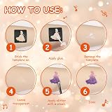 LOPHE 4pcs Glitter Adhesive Skin Glue Strong Hold Quick Dry Water Based view 3