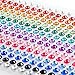 DECORA 300pcs Multicolor Rhinestone Stickers in 15 Colors Self-Adhesive Gemstone Embellishment Stickers for Nail Art Makeup Scrapbooking and Crafts 5mm