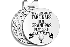Pishovi Best Dad by Par Golf Ball Markers, Men's Golf Accessories, Birthday Retirement Golf Gifts for Dad Husband Grandpa